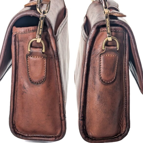 COACH Made in Italy Court Turnlock Vintage Brown Shoulder Bag - Picture 5 of 14